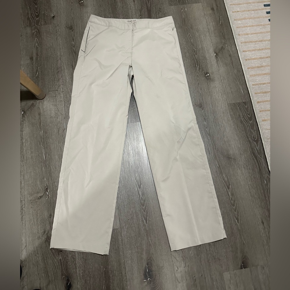 Maggie Lane Women's Flat Front
Tech Golf Pants Active Athletic
Beige Size 8 - Picture 7 of 9